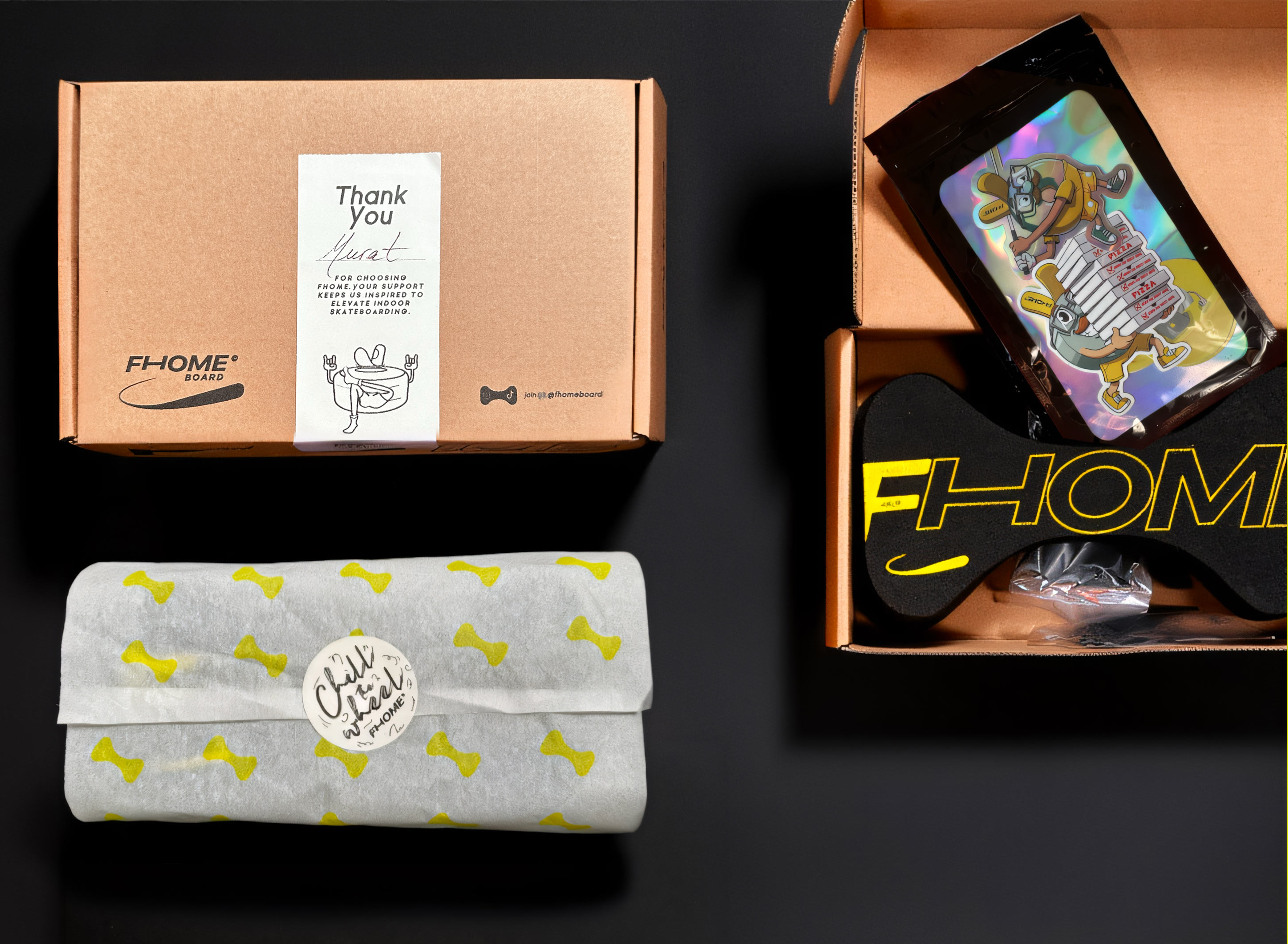 Fhome brand identity packaging system